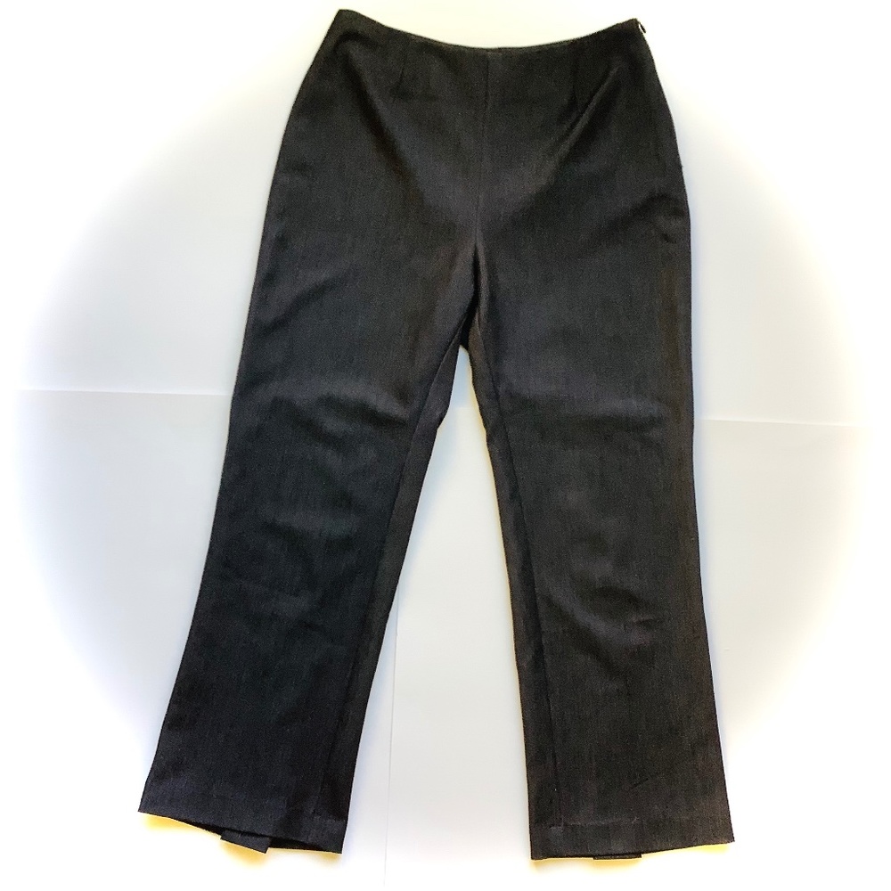 🇨🇦 Vintage MURIEL DOMBRET Ankle Length Pants With Kick Pleats 🇨🇦